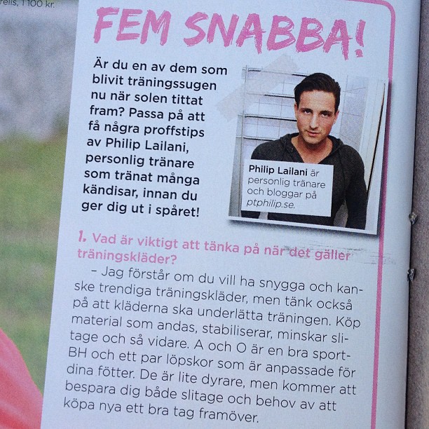 Frågespalt: Fem snabba med Philip Lailani om träningskläder