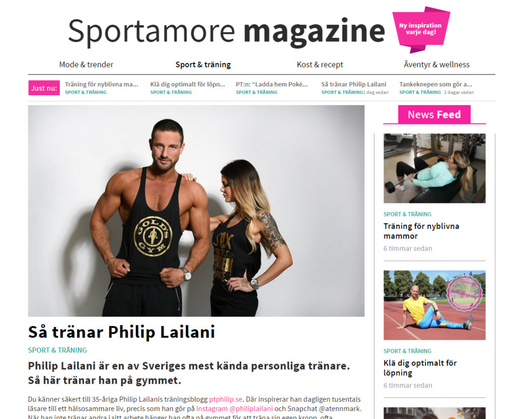 Sportamore: Så tränar Philip Lailani